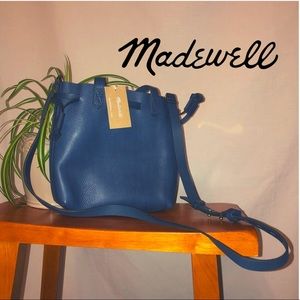 NWT Madewell Small Bucket Purse Blue